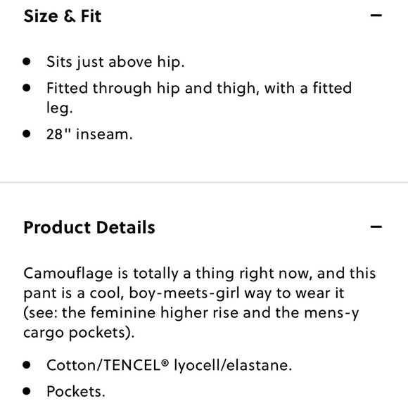 J.Crew | Cargo Toothpick Pant in Camo Print 27 - Picture 8 of 8